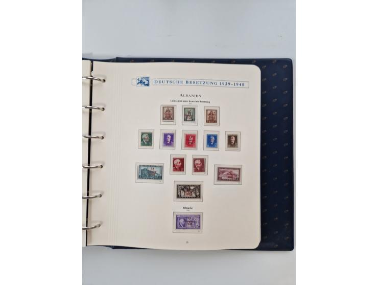 1933/45, DR und Besetzung II., 2-bändige Sammlung aus Borek-Abo, praktisch ausschließlich postfrisch mit einigen guten Ausgab