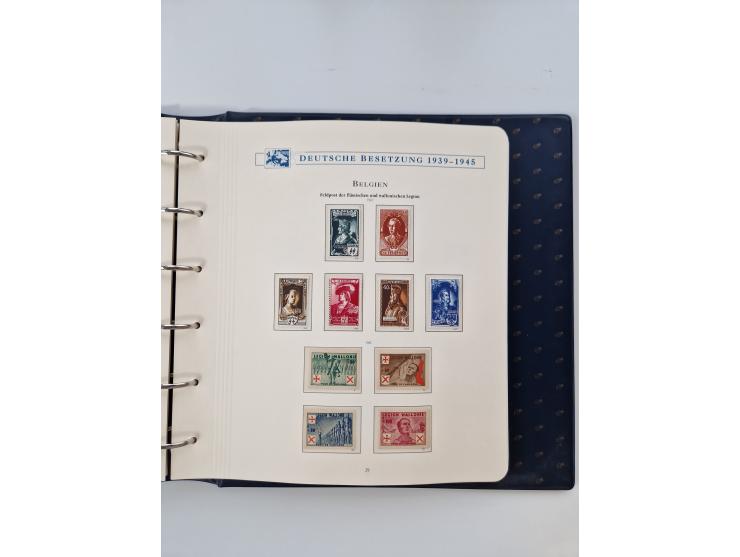 1933/45, DR und Besetzung II., 2-bändige Sammlung aus Borek-Abo, praktisch ausschließlich postfrisch mit einigen guten Ausgab