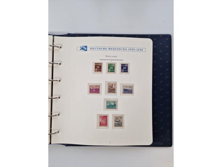 1933/45, DR und Besetzung II., 2-bändige Sammlung aus Borek-Abo, praktisch ausschließlich postfrisch mit einigen guten Ausgab