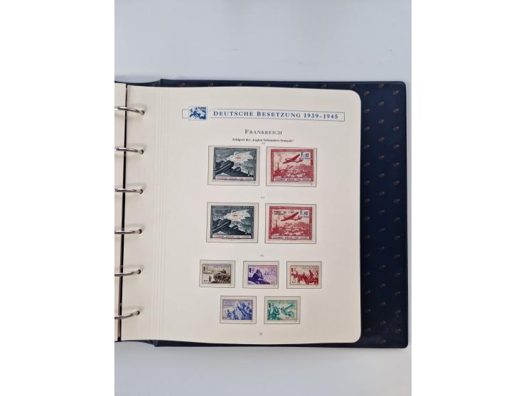 1933/45, DR und Besetzung II., 2-bändige Sammlung aus Borek-Abo, praktisch ausschließlich postfrisch mit einigen guten Ausgab