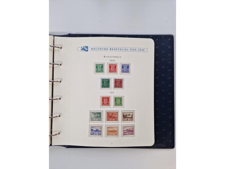 1933/45, DR und Besetzung II., 2-bändige Sammlung aus Borek-Abo, praktisch ausschließlich postfrisch mit einigen guten Ausgab