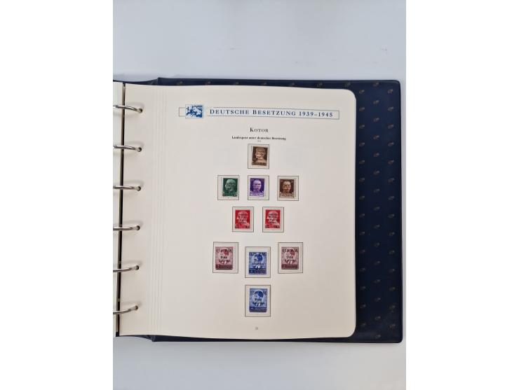 1933/45, DR und Besetzung II., 2-bändige Sammlung aus Borek-Abo, praktisch ausschließlich postfrisch mit einigen guten Ausgab