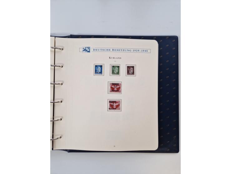 1933/45, DR und Besetzung II., 2-bändige Sammlung aus Borek-Abo, praktisch ausschließlich postfrisch mit einigen guten Ausgab