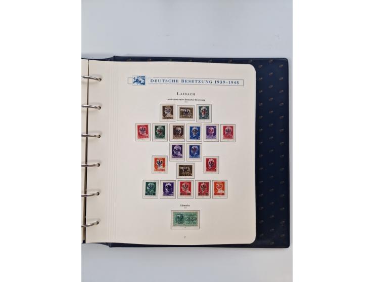 1933/45, DR und Besetzung II., 2-bändige Sammlung aus Borek-Abo, praktisch ausschließlich postfrisch mit einigen guten Ausgab