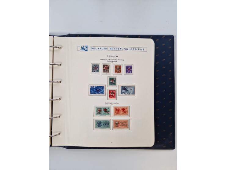 1933/45, DR und Besetzung II., 2-bändige Sammlung aus Borek-Abo, praktisch ausschließlich postfrisch mit einigen guten Ausgab