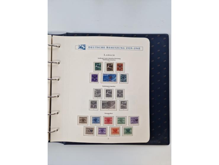 1933/45, DR und Besetzung II., 2-bändige Sammlung aus Borek-Abo, praktisch ausschließlich postfrisch mit einigen guten Ausgab