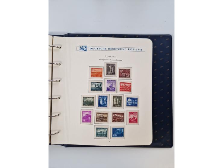 1933/45, DR und Besetzung II., 2-bändige Sammlung aus Borek-Abo, praktisch ausschließlich postfrisch mit einigen guten Ausgab