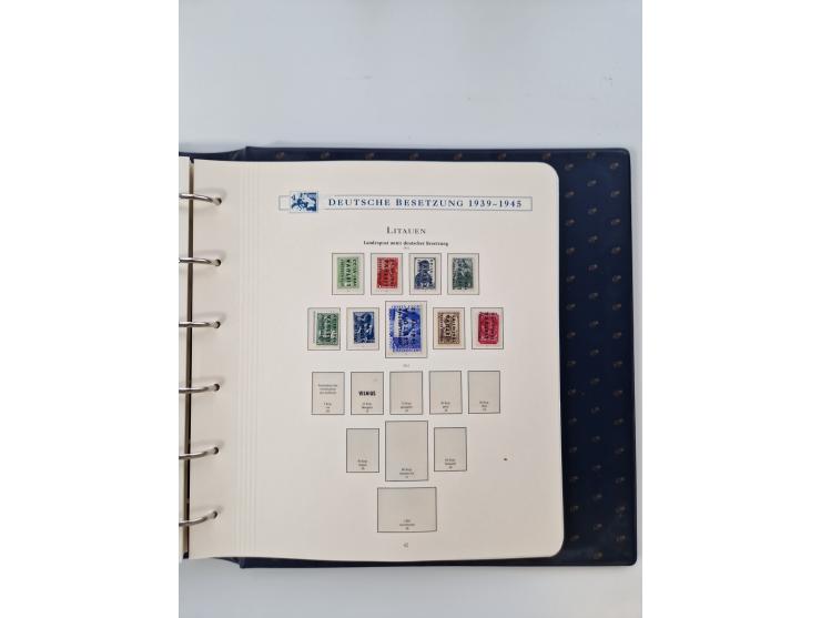 1933/45, DR und Besetzung II., 2-bändige Sammlung aus Borek-Abo, praktisch ausschließlich postfrisch mit einigen guten Ausgab