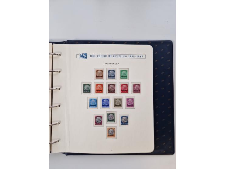 1933/45, DR und Besetzung II., 2-bändige Sammlung aus Borek-Abo, praktisch ausschließlich postfrisch mit einigen guten Ausgab