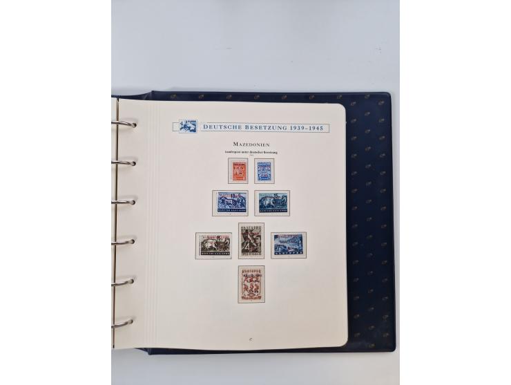 1933/45, DR und Besetzung II., 2-bändige Sammlung aus Borek-Abo, praktisch ausschließlich postfrisch mit einigen guten Ausgab