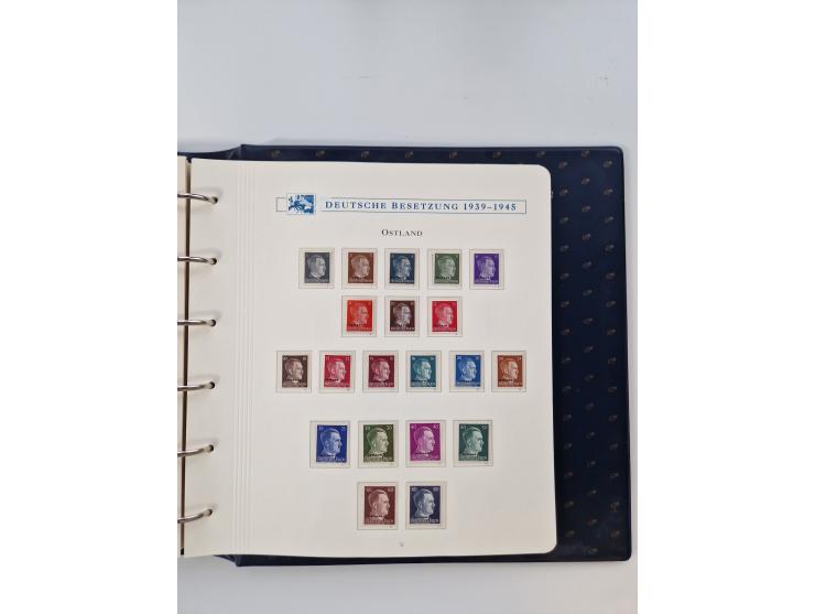 1933/45, DR und Besetzung II., 2-bändige Sammlung aus Borek-Abo, praktisch ausschließlich postfrisch mit einigen guten Ausgab