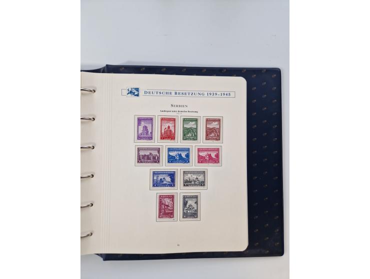 1933/45, DR und Besetzung II., 2-bändige Sammlung aus Borek-Abo, praktisch ausschließlich postfrisch mit einigen guten Ausgab