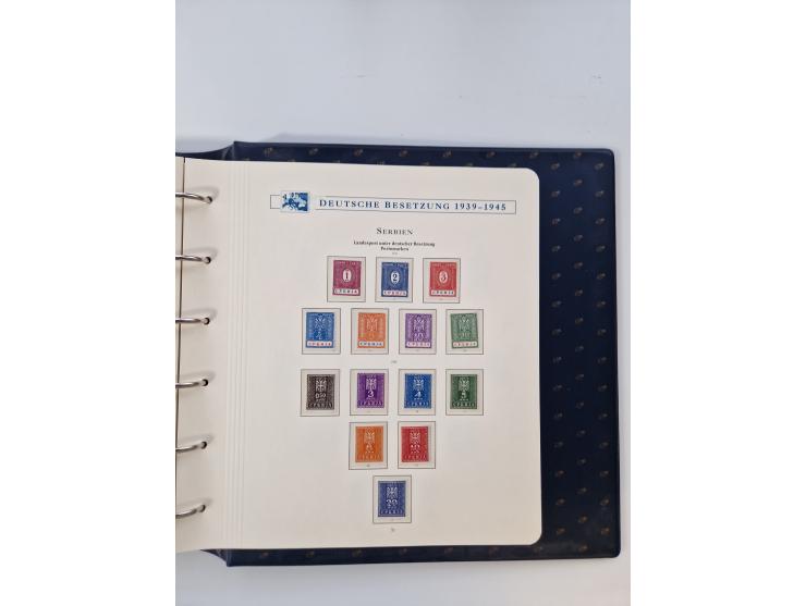 1933/45, DR und Besetzung II., 2-bändige Sammlung aus Borek-Abo, praktisch ausschließlich postfrisch mit einigen guten Ausgab