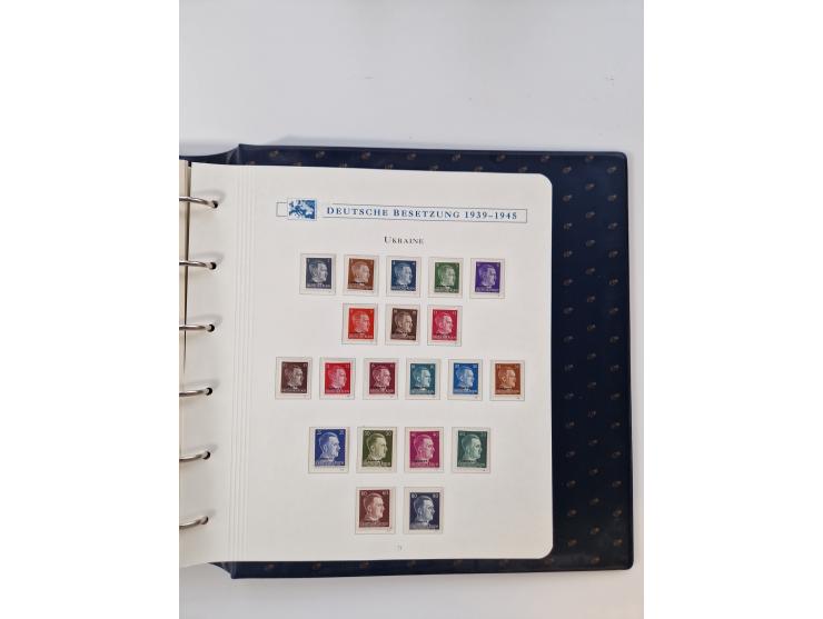 1933/45, DR und Besetzung II., 2-bändige Sammlung aus Borek-Abo, praktisch ausschließlich postfrisch mit einigen guten Ausgab