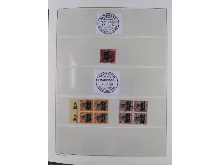 STEMPELSAMMLUNG: China bis Togo, Sammlung mit vielen klaren Stempeln, vielen Briefstücken, zum Teil auf Markwerten, teils sig