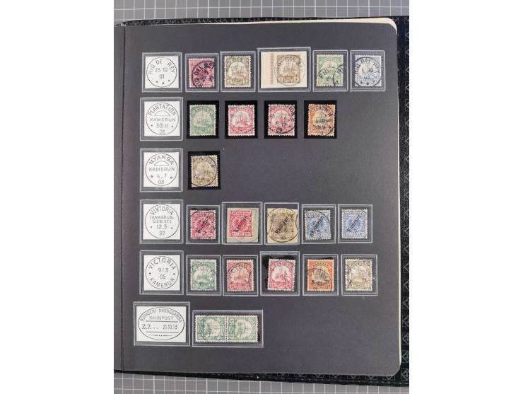 STEMPELSAMMLUNG: China bis Togo, Sammlung mit vielen klaren Stempeln, vielen Briefstücken, zum Teil auf Markwerten, teils sig