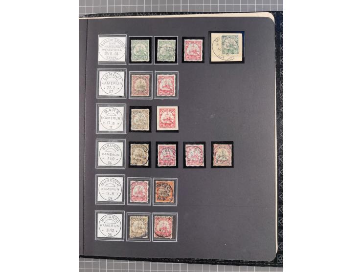 STEMPELSAMMLUNG: China bis Togo, Sammlung mit vielen klaren Stempeln, vielen Briefstücken, zum Teil auf Markwerten, teils sig