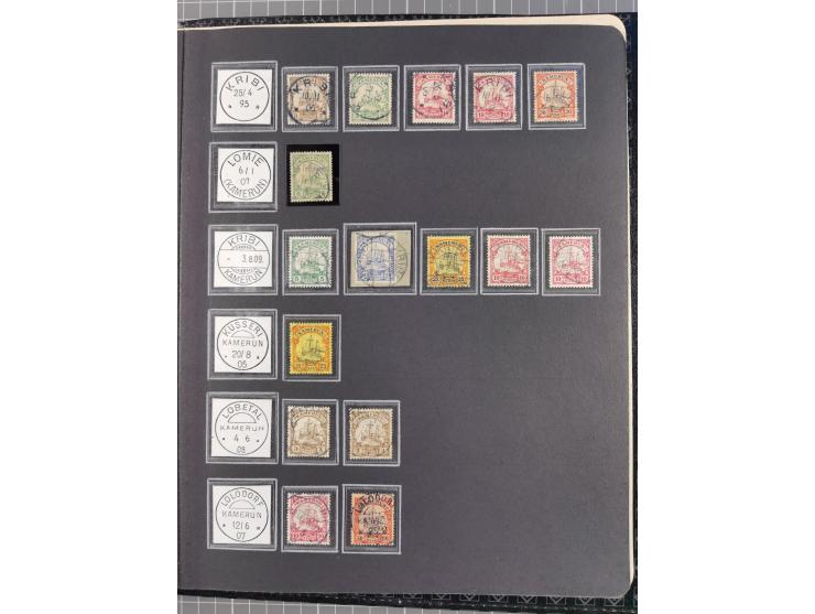 STEMPELSAMMLUNG: China bis Togo, Sammlung mit vielen klaren Stempeln, vielen Briefstücken, zum Teil auf Markwerten, teils sig