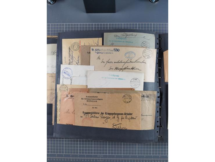 1914/18, Sammlung mit etwas über 200 Briefen und Karten, dabei auch etwas Kriegsgefangenenpost und etwas anderes, viele inter