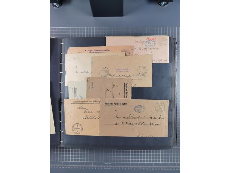 1914/18, Sammlung mit etwas über 200 Briefen und Karten, dabei auch etwas Kriegsgefangenenpost und etwas anderes, viele inter