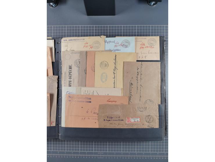 1914/18, Sammlung mit etwas über 200 Briefen und Karten, dabei auch etwas Kriegsgefangenenpost und etwas anderes, viele inter
