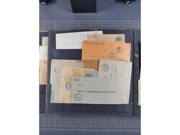 1914/18, Sammlung mit etwas über 200 Briefen und Karten, dabei auch etwas Kriegsgefangenenpost und etwas anderes, viele inter