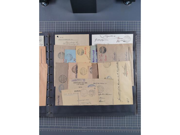 1914/18, Sammlung mit etwas über 200 Briefen und Karten, dabei auch etwas Kriegsgefangenenpost und etwas anderes, viele inter