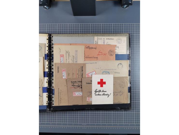 1914/18, Sammlung mit etwas über 200 Briefen und Karten, dabei auch etwas Kriegsgefangenenpost und etwas anderes, viele inter