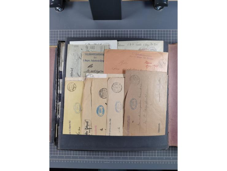 1914/18, Sammlung mit etwas über 200 Briefen und Karten, dabei auch etwas Kriegsgefangenenpost und etwas anderes, viele inter