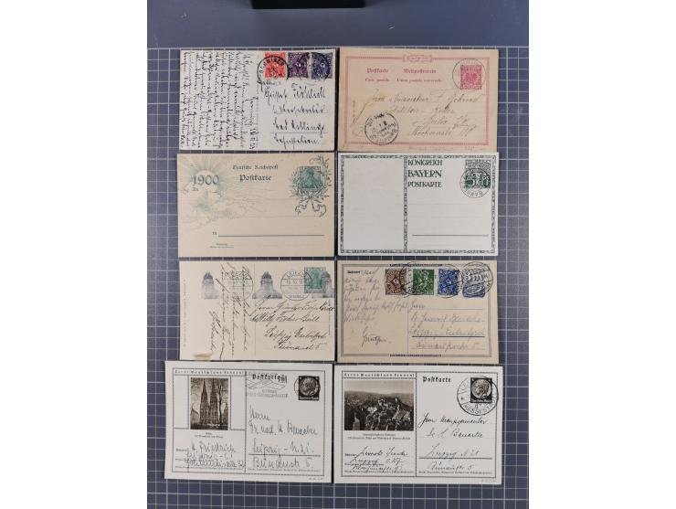 1850/1950 (ca.), umfangreicher Bestand mit über 700 Briefen und Karten, inkl. Bayern und Alliierte Besetzung, Schwerpunt Drit