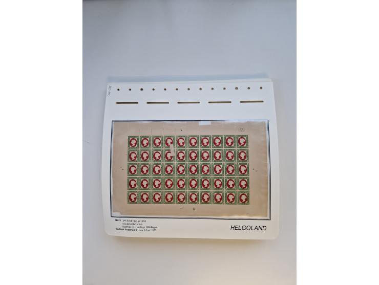 NEUDRUCKE: BERLINER Neudrucke, umfangreiche Bogensammlung mit über 160 Stück, vorwiegend postfrisch, alles sauber auf Blätter