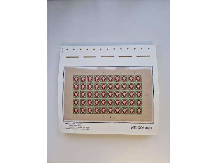 NEUDRUCKE: BERLINER Neudrucke, umfangreiche Bogensammlung mit über 160 Stück, vorwiegend postfrisch, alles sauber auf Blätter