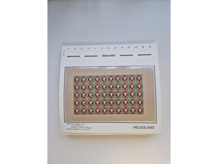 NEUDRUCKE: BERLINER Neudrucke, umfangreiche Bogensammlung mit über 160 Stück, vorwiegend postfrisch, alles sauber auf Blätter