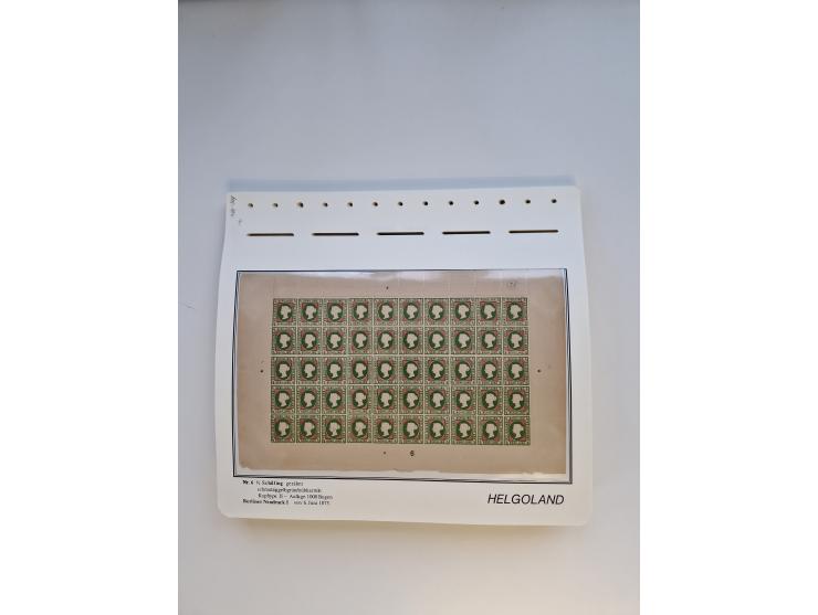 NEUDRUCKE: BERLINER Neudrucke, umfangreiche Bogensammlung mit über 160 Stück, vorwiegend postfrisch, alles sauber auf Blätter