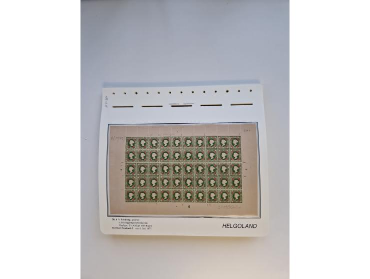 NEUDRUCKE: BERLINER Neudrucke, umfangreiche Bogensammlung mit über 160 Stück, vorwiegend postfrisch, alles sauber auf Blätter