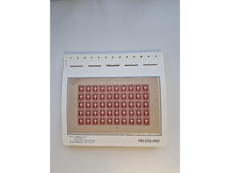 NEUDRUCKE: BERLINER Neudrucke, umfangreiche Bogensammlung mit über 160 Stück, vorwiegend postfrisch, alles sauber auf Blätter