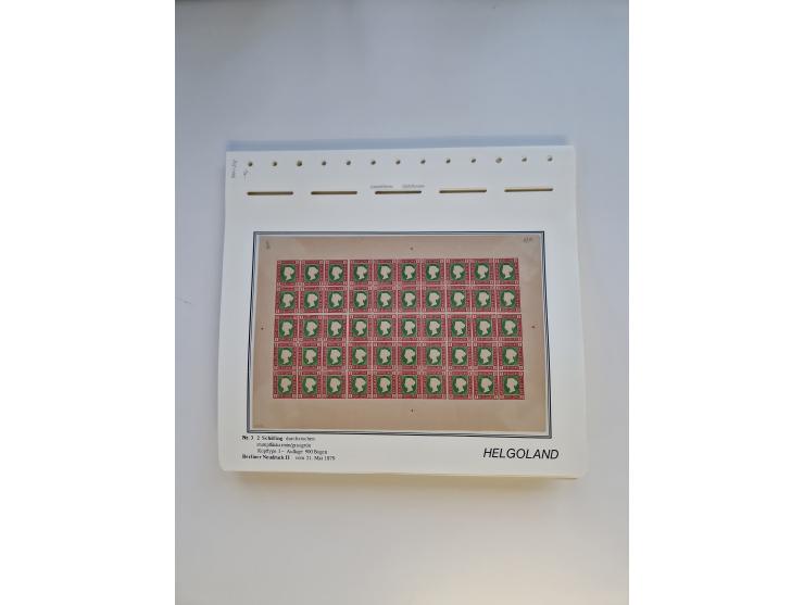 NEUDRUCKE: BERLINER Neudrucke, umfangreiche Bogensammlung mit über 160 Stück, vorwiegend postfrisch, alles sauber auf Blätter