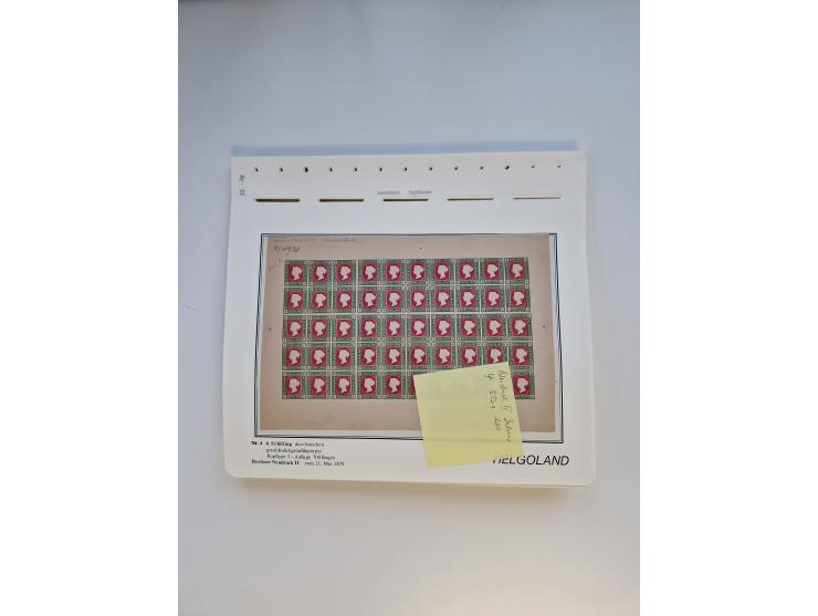 NEUDRUCKE: BERLINER Neudrucke, umfangreiche Bogensammlung mit über 160 Stück, vorwiegend postfrisch, alles sauber auf Blätter