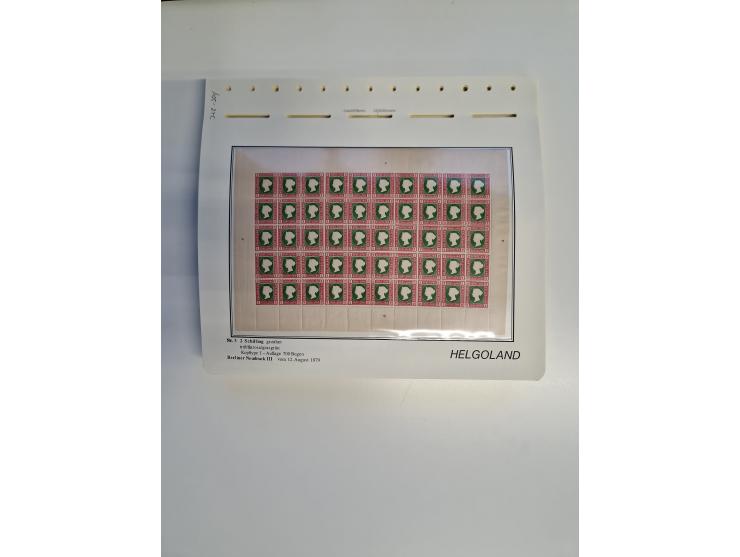 NEUDRUCKE: BERLINER Neudrucke, umfangreiche Bogensammlung mit über 160 Stück, vorwiegend postfrisch, alles sauber auf Blätter