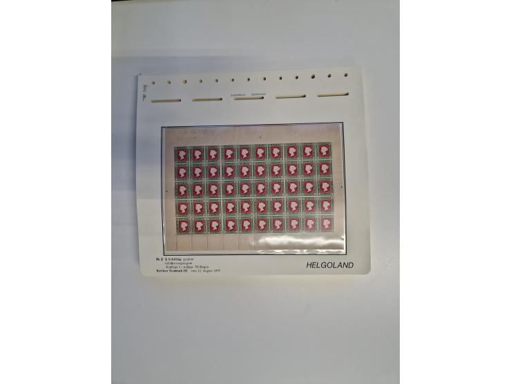 NEUDRUCKE: BERLINER Neudrucke, umfangreiche Bogensammlung mit über 160 Stück, vorwiegend postfrisch, alles sauber auf Blätter