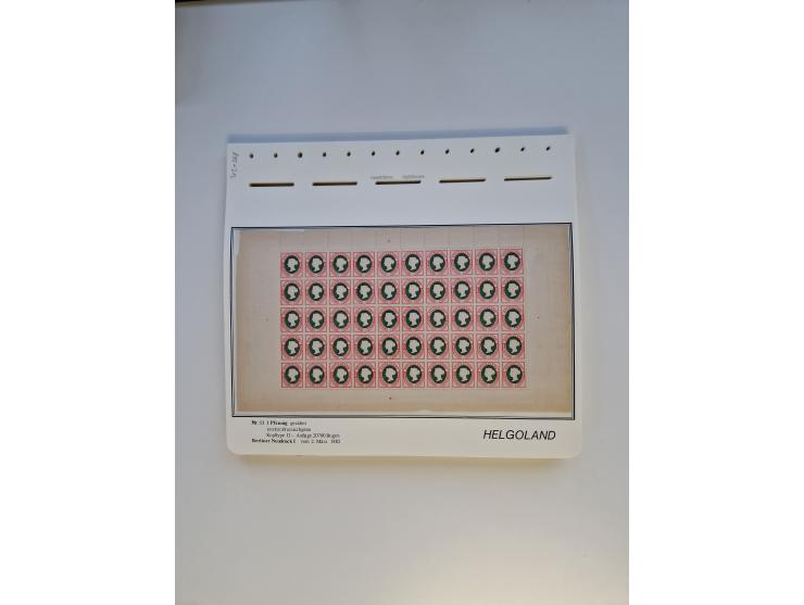 NEUDRUCKE: BERLINER Neudrucke, umfangreiche Bogensammlung mit über 160 Stück, vorwiegend postfrisch, alles sauber auf Blätter