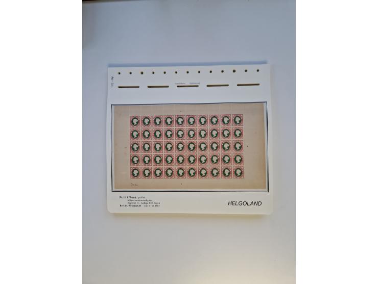 NEUDRUCKE: BERLINER Neudrucke, umfangreiche Bogensammlung mit über 160 Stück, vorwiegend postfrisch, alles sauber auf Blätter