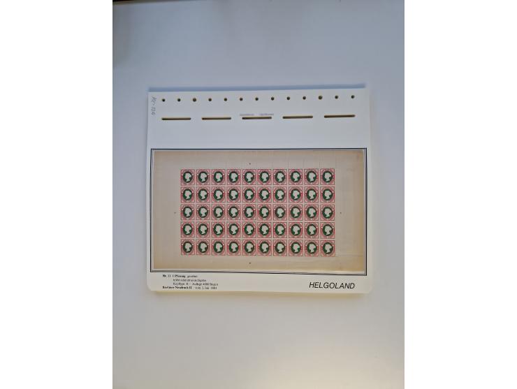 NEUDRUCKE: BERLINER Neudrucke, umfangreiche Bogensammlung mit über 160 Stück, vorwiegend postfrisch, alles sauber auf Blätter