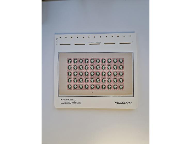 NEUDRUCKE: BERLINER Neudrucke, umfangreiche Bogensammlung mit über 160 Stück, vorwiegend postfrisch, alles sauber auf Blätter