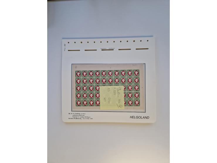 NEUDRUCKE: BERLINER Neudrucke, umfangreiche Bogensammlung mit über 160 Stück, vorwiegend postfrisch, alles sauber auf Blätter