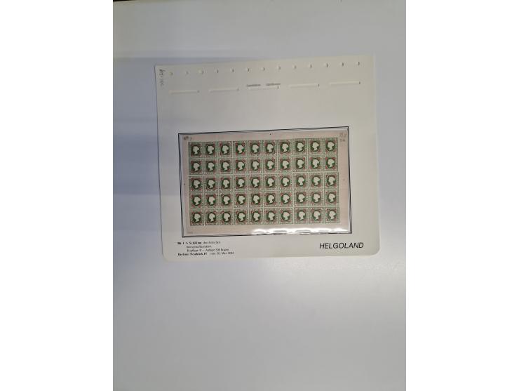 NEUDRUCKE: BERLINER Neudrucke, umfangreiche Bogensammlung mit über 160 Stück, vorwiegend postfrisch, alles sauber auf Blätter