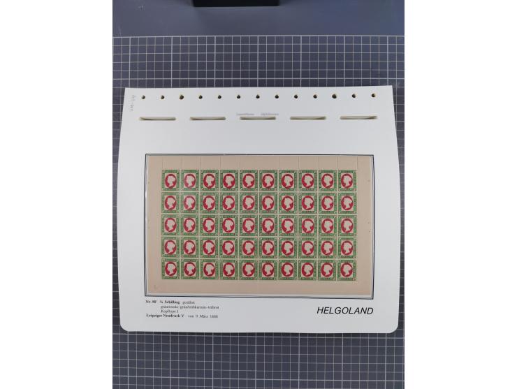 NEUDRUCKE: LEIPZIGER Neudrucke, umfangreiche Bogensammlung mit über 130 Stück, vorwiegend postfrisch, alles sauber auf Blätte