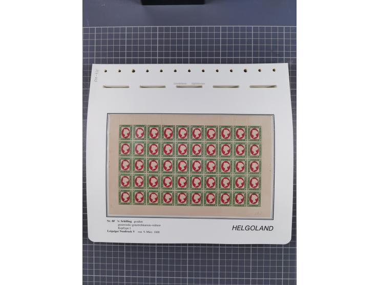 NEUDRUCKE: LEIPZIGER Neudrucke, umfangreiche Bogensammlung mit über 130 Stück, vorwiegend postfrisch, alles sauber auf Blätte