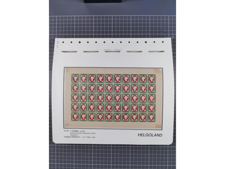 NEUDRUCKE: LEIPZIGER Neudrucke, umfangreiche Bogensammlung mit über 130 Stück, vorwiegend postfrisch, alles sauber auf Blätte