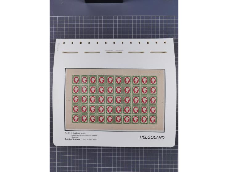 NEUDRUCKE: LEIPZIGER Neudrucke, umfangreiche Bogensammlung mit über 130 Stück, vorwiegend postfrisch, alles sauber auf Blätte